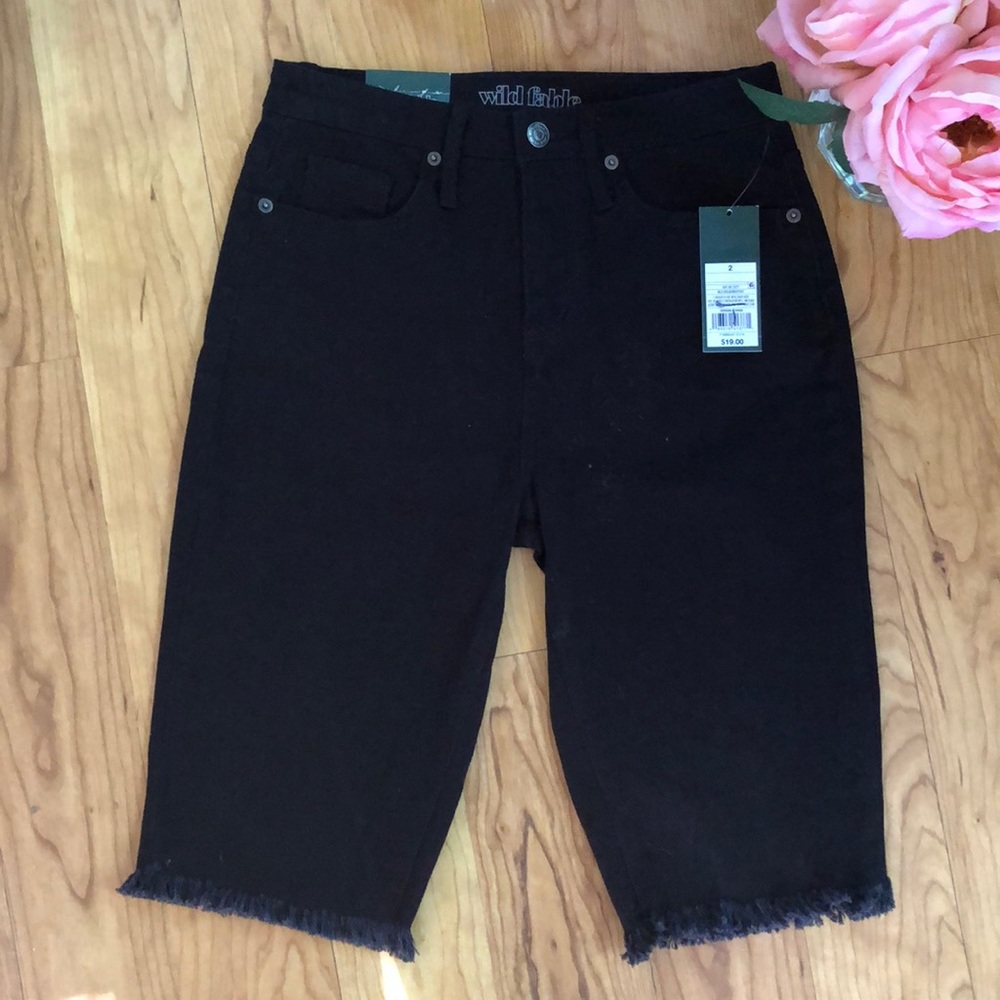 NWT Wild Fable High Rise Bermuda Shorts in Black